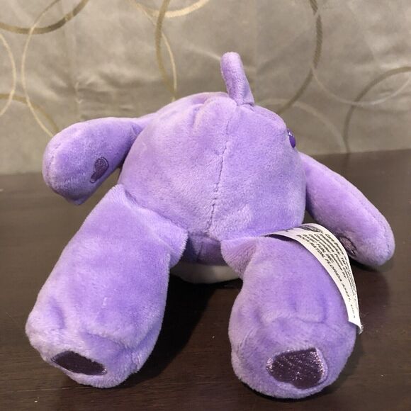 Care Bears Share Bear Purple Plush Stuffed Animal Toy 9" Basic Fun Lollipops Toy - Picture 8 of 11